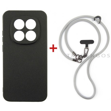 Комплект для Xiaomi Redmi Note 15 Pro 4G панель + ремінець cross-body DENGOS (Black+Grey) (DG-KM-CCRB-37)