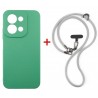 Комплект для Xiaomi Redmi 15C панель + ремінець cross-body DENGOS (Mint+Grey) (DG-KM-CCRB-49)