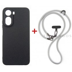 Комплект для Xiaomi Redmi A7 Pro панель + ремінець cross-body DENGOS (Black+Grey) (DG-KM-CCRB-51)