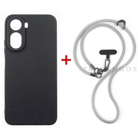 Комплект для Xiaomi Redmi A7 Pro панель + ремінець cross-body DENGOS (Black+Grey) (DG-KM-CCRB-51)