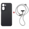 Комплект для Xiaomi Redmi A7 Pro панель + ремінець cross-body DENGOS (Black+Grey) (DG-KM-CCRB-51)