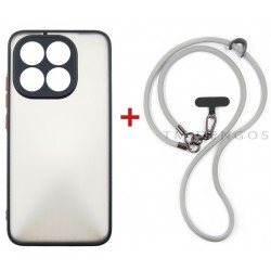 Комплект для Xiaomi 15T панель + ремінець cross-body DENGOS (Black+Grey) (DG-KM-CCRB-55)