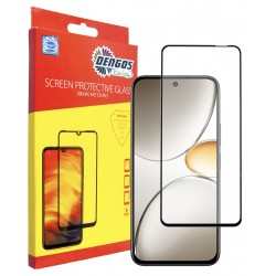 Захисне скло DENGOS Full Glue для Realme C85 (black)