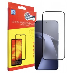 Захисне скло DENGOS Full Glue для Xiaomi 17T Pro (black)
