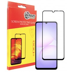 Захисне скло DENGOS Full Glue для Samsung Galaxy A08 (black)