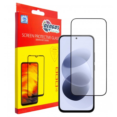 Захисне скло DENGOS Full Glue для Xiaomi Redmi Note 17 (black)