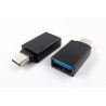Перехідник DENGOS (кабель в оболонці) OTG USB - Type-C (ADP-009)
