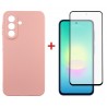 Комплект для Samsung Galaxy A27 панель + скло DENGOS (Pink) (DG-KM-206)