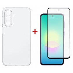 Комплект для Samsung Galaxy A27 панель TPU + скло DENGOS (Clear) (DG-KM-204)