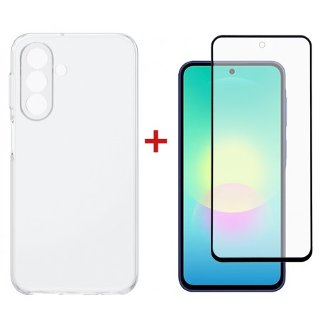 Комплект для Samsung Galaxy A27 панель TPU + скло DENGOS (Clear) (DG-KM-204)