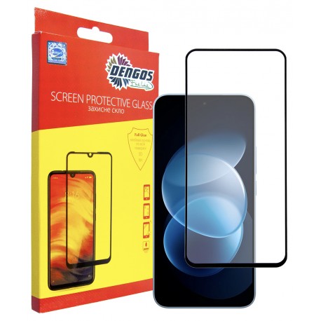 Захисне скло DENGOS Super-D Full Glue для Xiaomi Redmi Note 17 Pro 5G (black)