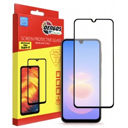 Защитное стекло DENGOS Super-D Full Glue для Samsung Galaxy A18 (black)