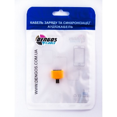 Переходник DENGOS (кабель в оболонці) OTG USB - Micro-USB (ADP-008-BLUE)