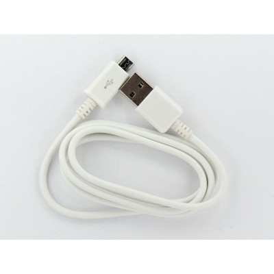 Кабель заряда и синхронизации USB 2.0, micro-USB (белый, 1м)