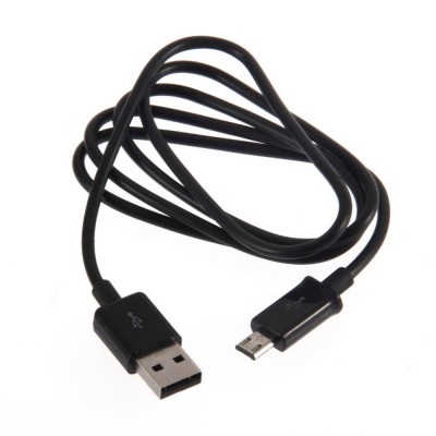 Кабель FINE LINE заряда и синхронизации USB 2.0, micro-USB (черный, 1м)(FL-PLS-M-SM-BLACK)