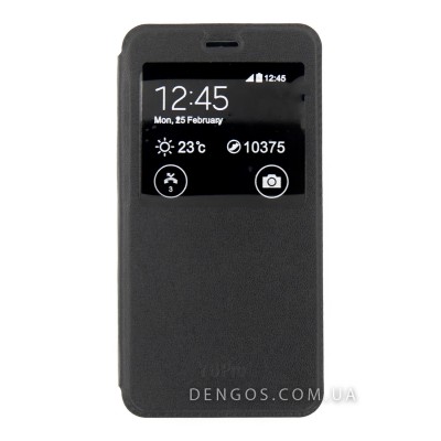 Чехол-книжка DENGOS (Flipp-Book Call ID) для Huawei Y6 Pro, черный