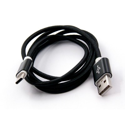 USB Type-С-кабель FINE LINE для заряда и синхронизации, черный, 1м (FL-NTK-TC-MT-BLACK)