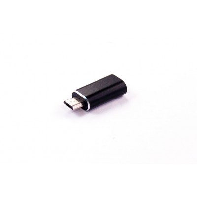Адаптер (перехідник)Type C (female) - micro-USB (male) , чорний (ADP-011)