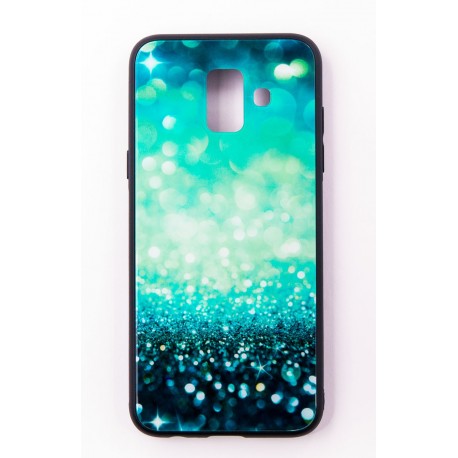 Чохол-панель Dengos (Back Cover) "Glam" для Samsung Galaxy A6 2018 (A600), блакитно-м'ятний калейдоскоп
