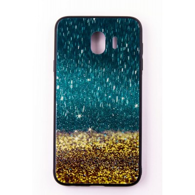 Чехол-панель Dengos (Back Cover) "Glam" для Samsung Galaxy J4 2018 (J400), золотой песок