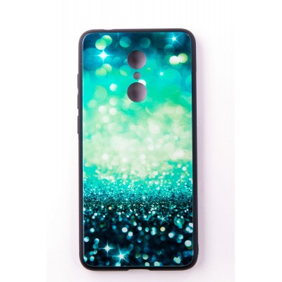 Чохол-панель Dengos (Back Cover) "Glam" для Xiaomi Redmi 5 Plus, блакитно-м'ятний калейдоскоп