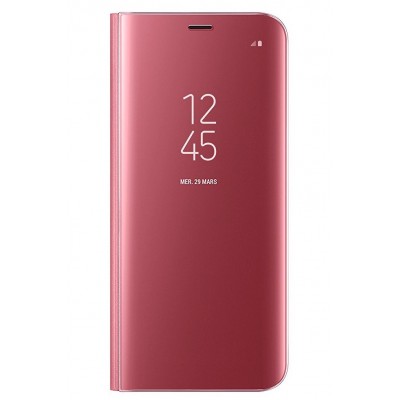 Чехол DENGOS (flipp-BOOK Clear View Standing Cover) для Samsung Galaxy А6 2018 (А600) (pink)