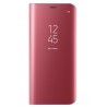 Чехол DENGOS (flipp-BOOK Clear View Standing Cover) для Samsung Galaxy А8 Plus 2018 (А730) (pink)