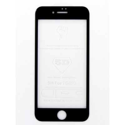 Защитное стекло (TEMPERED GLASS) для экрана іРhone 7 (4,7"), 5D, (black)