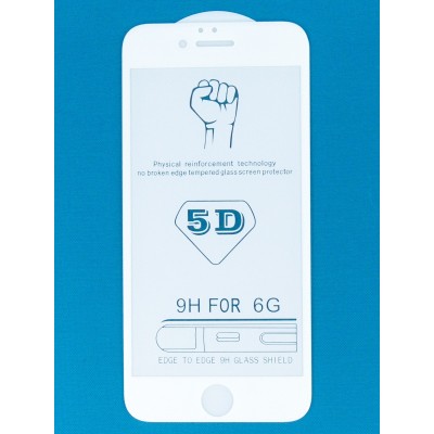 Защитное стекло(TEMPERED GLASS) для экрана іРhone 6 (4,7"), 5D, (white)