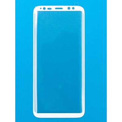 Захисне скло (TEMPERED GLASS) для екрану Samsung Galaxy S8, 5D, (white)
