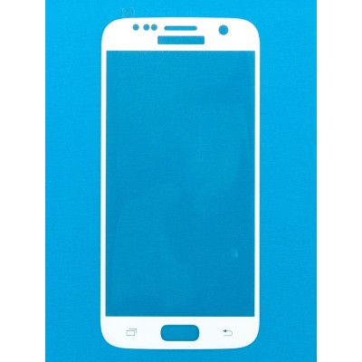 Защитное стекло(TEMPERED GLASS) для экрана Samsung Galaxy S7, 5D, (white)