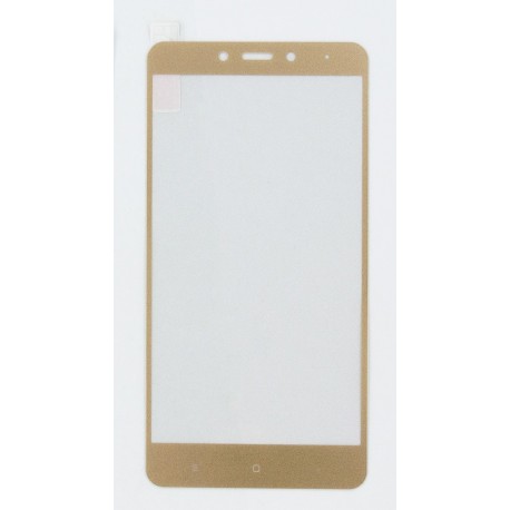Захисне скло з рамкою (Tempered Glass) Xiaomi Redmi Note4/4 PRO (Gold)