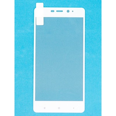 Защитное стекло c рамкой (Tempered Glass) Xiaomi Redmi 4/4 PRO (White)