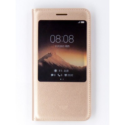 Чехол для мобильного телефона (flipp-BOOK Call ID) для Huawei Y6 II (gold)