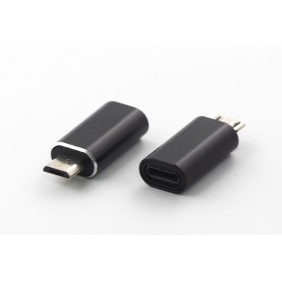 Адаптер (переходник) Lightning (female) - micro-USB (male) , (black) (ADP-012)