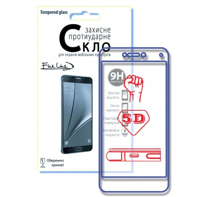 Защитное стекло FINE LINE 5D для iPhone XR (black)