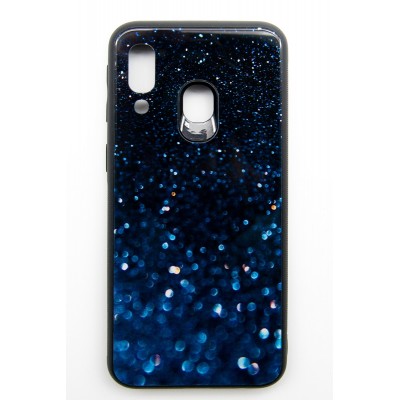 Чехол-панель Dengos (Back Cover) "Glam" для Samsung Galaxy A40, синий калейдоскоп