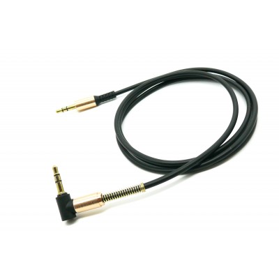Аудио-кабель DENGOS AUX 3,5 мм-3,5мм (black) (AUDIO-PLS-UG-BLACK)