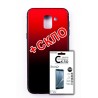 Комплект панель FINE LINE Mirror для Samsung Galaxy J6 + 2018 (J610), red + Захисне скло для Samsung Galaxy J6 + 2018 (J610)