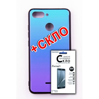Чехол-панель FINE LINE (Back Cover) "Mirror" для Xiaomi Redmi 6,(Lighting Blue)