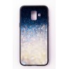 Чехол-панель FINE LINE (Back Cover) "Glam" для Samsung Galaxy A6 2018 (A600), бело-синий калейдоскоп