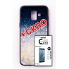 Чохол-панель FINE LINE (Back Cover) "Glam" для Samsung Galaxy A6 2018 (A600), біло-синій калейдоскоп