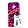 Комплект панель Fine Line для Samsung Galaxy A6 2018 (A600), бузковий калейдоскоп, Захисне скло для Samsung Galaxy A6 2018