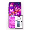 Комплект панель FINE LINE (Back Cover) "Glam" для Xiaomi Redmi 5, фиолетовый калейдоскоп , Защитное стекло для Xiaomi Redmi 5