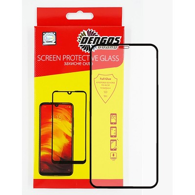Защитное стекло DENGOS (Tempered Glass Full Glue 5D) для iPhone XR (black)
