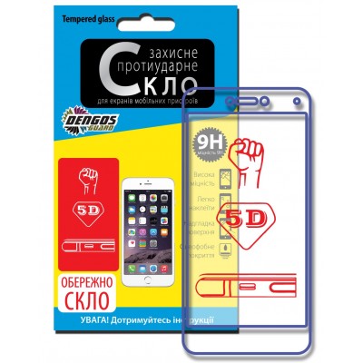 Защитное стекло DENGOS 5D для іРhone 11 Pro (black)