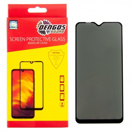 Захисне скло DENGOS Full Glue Privacy для Samsung Galaxy A10s (black)