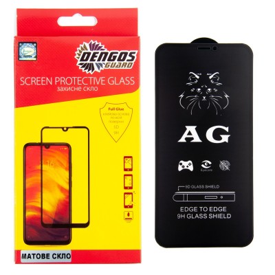 Захисне скло DENGOS Full Glue Matte для iPhone 11 Pro (black)