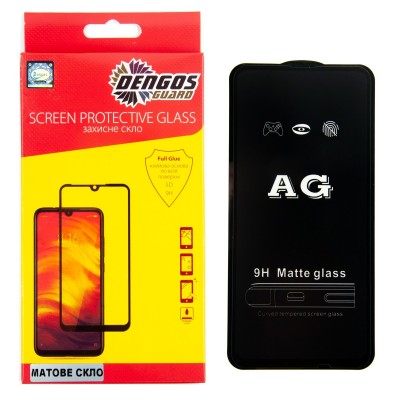 Захисне скло DENGOS Full Glue Matte для Huawei P Smart Z (black)