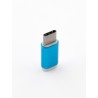 Адаптер (переходник) micro-USB - Type C, металлик
